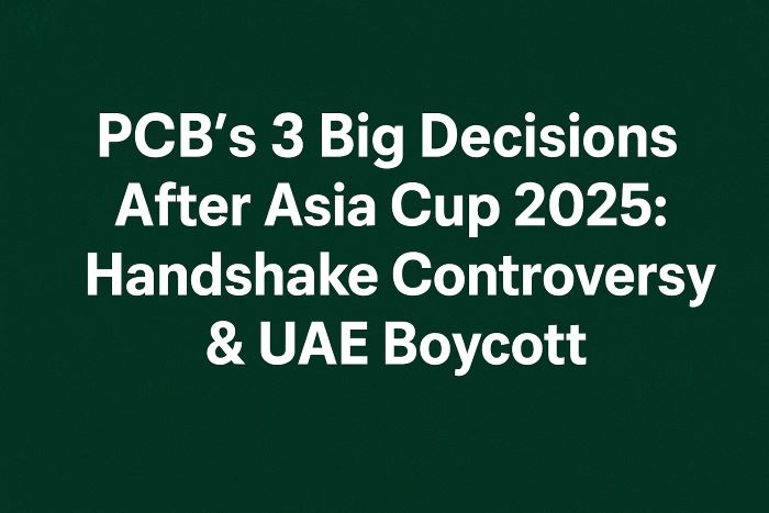 PCB Asia Cup 2025 controversy